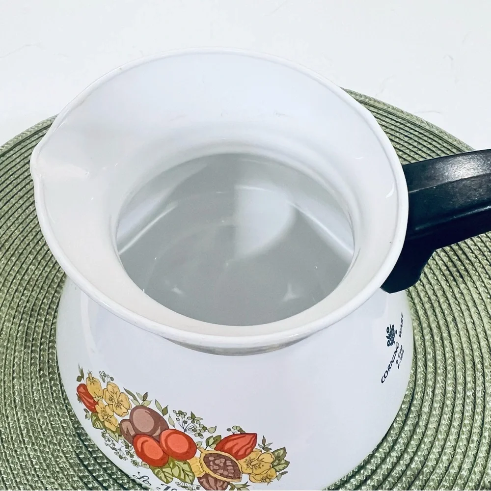 Vtg Corning Ware P-104 Spice of Life "Le The" 6 Cup Coffee Tea Pot Kettle W/Lid - Picture 5 of 10